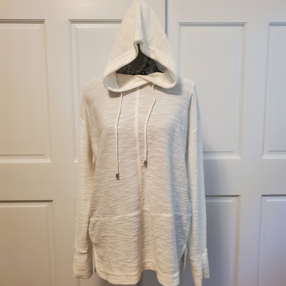 Jones New York hooded sweatshirt in white